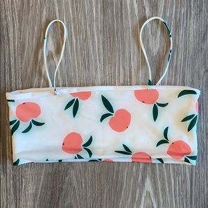 Koahs Swim Peach Print bikini top - M
